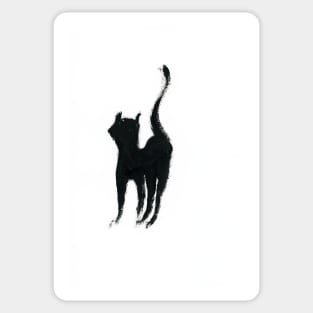 Cleo the black cat Sticker